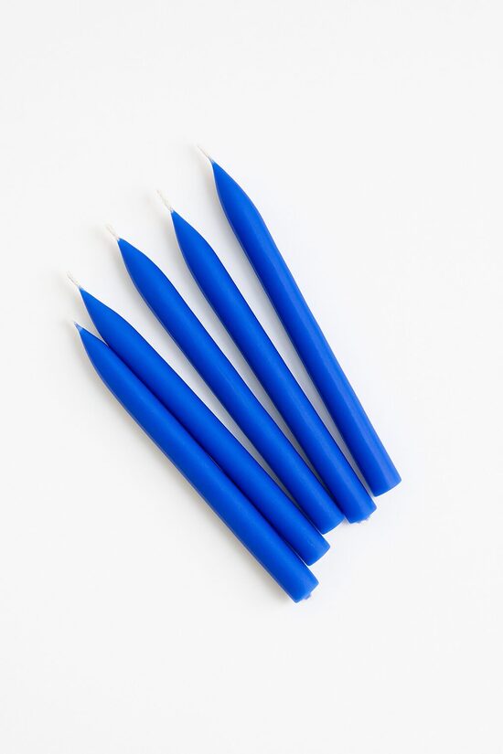 Bišu Vaska Dzimšanas Dienas kūku svecītes, 8cm, Kobaltzils